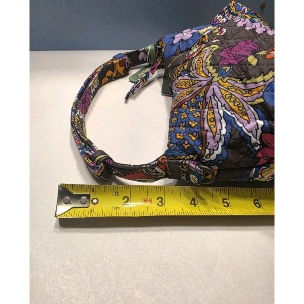 Vera Bradley Roxbury Crescent Shoulder Bag Colorful Bouquet New - Picture 10 of 13